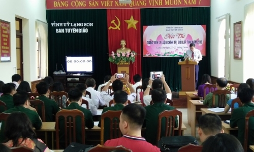 Lạng Sơn: Hội thi Giảng viên lý luận chính trị giỏi cấp tỉnh năm 2018